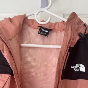 The North Face Women's Dusty Pink and Black Hooded Ski Jacket